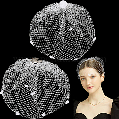 Voiles de mariée en maille de polyester&nbsp;AJEW-WH0470-10A