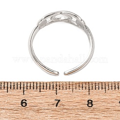 Offene Manschettenringe aus Edelstahl 304&nbsp;RJEW-P191-05P