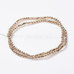 Non magnetici fili di perline di ematite sintetico&nbsp;G-P262-27-3mm-KCG