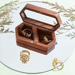 Boîtes de rangement en bois pour couples à 2 emplacement&nbsp;CON-WH0087-42B