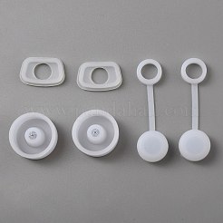 Capuchon de paille rond et plat en silicone&nbsp;AJEW-WH0314-432