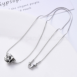 Collar de cadena de eslabones Boston de acero inoxidable 304 que no se deslustra&nbsp;NJEW-S420-005C-P