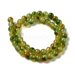 Naturali tinti giada bianca fili di perline&nbsp;G-M402-C03-21