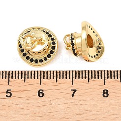 Ottone micro spianare pendenti zirconi&nbsp;KK-C162-071G