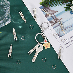 8 set di portachiavi con gancio e clip di sospensione tascabile in lega mini EDC&nbsp;KEYC-DC0001-20