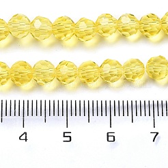 Perles en verre transparentes&nbsp;LS-EGLA-A035-T6mm-D03