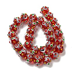 Chapelets de perles vernissées manuelles&nbsp;LAMP-N025-05D
