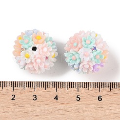 Handgefertigte leuchtende Polymer Clay Strass-Perlen&nbsp;CLAY-H003-04A