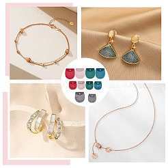 10 Stück 10 Stile Samt-Aufbewahrungsbeutel für Schmuck&nbsp;ABAG-BC0001-54