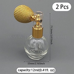 2 Stück Textmarker-Sprühflaschen aus Glas mit schimmerndem Glitzerpulver.&nbsp;CON-DJ0001-09C