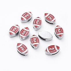 Breloques de glissière en alliage de zinc&nbsp;LS-ENAM-WH0047-20