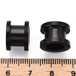 Ionenplattierung (IP) 316 chirurgischer Edelstahl geriffelte Perlen&nbsp;STAS-N103-08A-EB