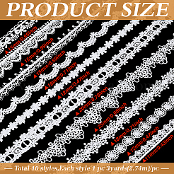 30 Yards 10 Stile Polyester-Spitzenbesatz&nbsp;OCOR-MA0001-76A