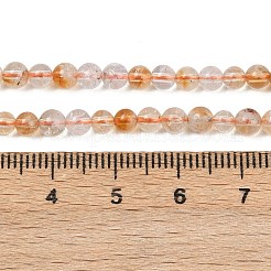 Erhitzte natürliche Citrinperlenstränge&nbsp;G-P466-01E-01