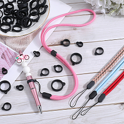 5 cinturino da collo in poliestere bicolore&nbsp;DIY-GF0008-16