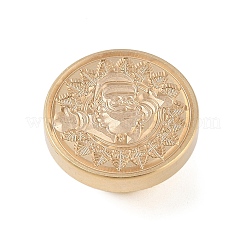 Tête de timbre en laiton de sceau de cire de série de Noël&nbsp;AJEW-Z031-04G-08