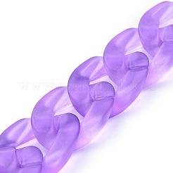 Catenella in acrilico trasparente fatta a mano&nbsp;AJEW-JB00544-07