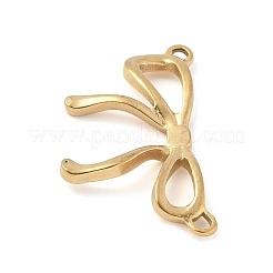 Ciondoli con connettore a fiocco in acciaio inossidabile 304&nbsp;STAS-R162-04G