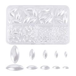 300 Stück 5 Stile Acryl-Kunststoff-Imitationsperlen-Cabochons&nbsp;MACR-PH0001-91