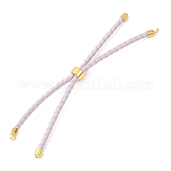 Realizzazione di braccialetti regolabili con cordino in pelle microfibra intrecciata&nbsp;KK-CBAC260-01G-28