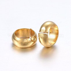 Crimpperlenabdeckungen aus Edelstahl 304&nbsp;STAS-O098-04G-01