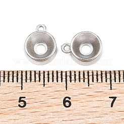 Strass-Charm-Fassungen aus Edelstahl 304&nbsp;SA-CBAC865-01D-P