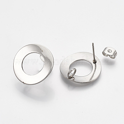 Anlaufgeschützte Ohrstecker-Beschläge aus Edelstahl 304&nbsp;X-STAS-Q231-07A