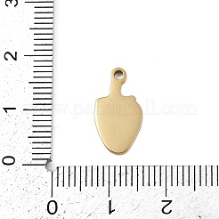 Breloques en émail en acier inoxydable 304&nbsp;STAS-I338-01G-06