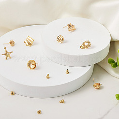 16 Uds. 8 accesorios de pendientes de latón de estilo&nbsp;FIND-TA0001-85