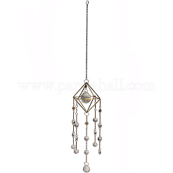 Decorazione pendente rotondo in vetro&nbsp;LS-PW-WG12254-01