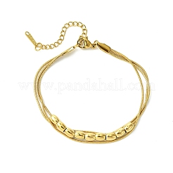 Mehrreihige Armbänder aus 304 Edelstahl&nbsp;BJEW-G733-02G