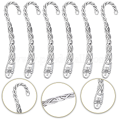 12 segnalibro in lega in stile tibetano con fori&nbsp;AJEW-SC0004-43
