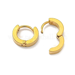Orecchini a cerchio huggie in acciaio inossidabile 202 con placcatura sotto vuoto in PVD con perni in acciaio inossidabile 304 per donna&nbsp;EJEW-H003-03G