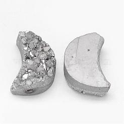 Perles de cristal en quartz druzy naturel électrolytique&nbsp;G-G888-07A