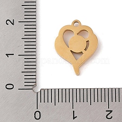 Pendentifs en émail et acier inoxydable 304 avec placage ionique (IP)&nbsp;STAS-Z083-03G
