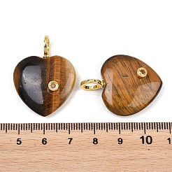 Pendentifs en œil de tigre naturel&nbsp;G-D104-01G-11