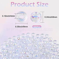 500 Stück Acrylperlen mit UV-Beschichtung&nbsp;OACR-SP0001-85B