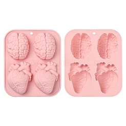 1 realistische Herz- und Gehirn-Fondantformen&nbsp;DIY-YW0012-16