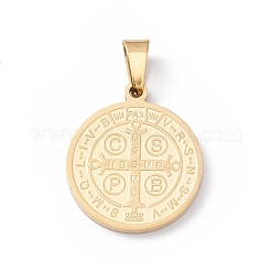 Pendentifs en acier inoxydable 304 avec placage ionique (IP)&nbsp;STAS-C057-01G