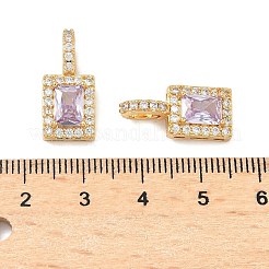 Colgante micropavé cubic zirconia de latón&nbsp;KK-Z139-08G