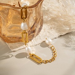 Elegante natürliche Süßwasserperlen-Gliederarmbänder&nbsp;UI8450