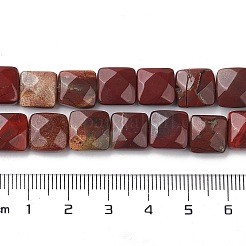 Natürliche rote Regenbogenjaspis-Perlenstränge&nbsp;G-K359-B08-01