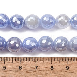 Chapelets de perles en agate naturelle électrolytique&nbsp;G-B191-A07-10mm-16