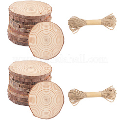 20 Stück flache&nbsp;WOOD-CP0001-14B