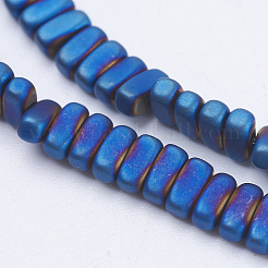 Chapelets de perles en hématite synthétique sans magnétiques&nbsp;G-J382-2x4x2mm-A04-F
