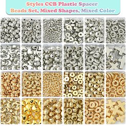 24 Stile CCB Kunststoff Abstandsperlen Set&nbsp;DIY-FS0007-15