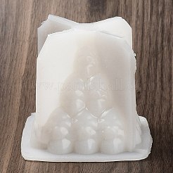 DIY 3d Halloween Totenkopf Pyramidenkerze Lebensmittelqualität Silikon Statue Formen&nbsp;SIMO-B007-01