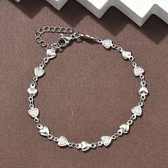Bracelets à maillons en acier inoxydable 304&nbsp;BJEW-Z132-01P
