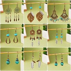 Kit per la creazione di orecchini a goccia con fascino retrò fai da te&nbsp;DIY-SZ0006-57