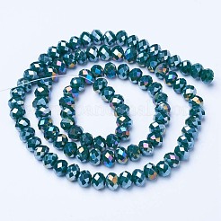 Chapelets de perles en verre électroplaqué&nbsp;LS-EGLA-A034-P6mm-B10